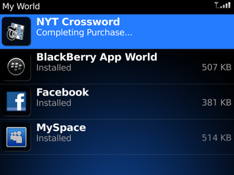 Image 1 for BlackBerry App World