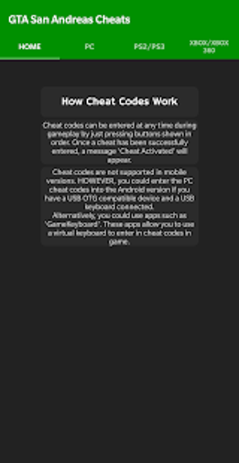 Imagen 0 para Cheat Codes for GTA San A…