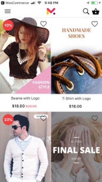 Imagen 1 para Menu app for WooCommerce