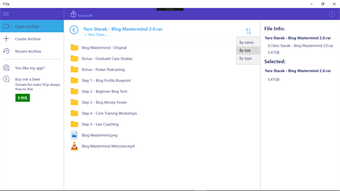 Imagen 2 para 9 ZIP - open rar, zip, 7z…