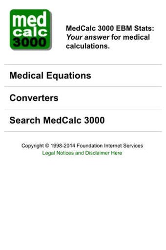 Imagen 0 para MedCalc 3000 EBM Stats