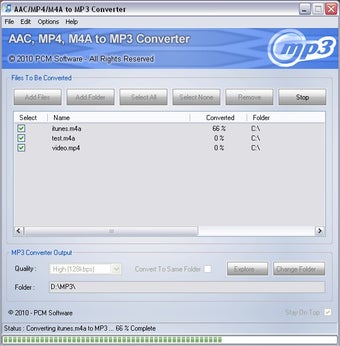 Image 0 for iTunes AAC MP4 M4A to MP3…