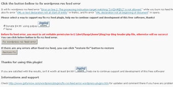 Imagen 0 para Fix RSS Feed Plugin