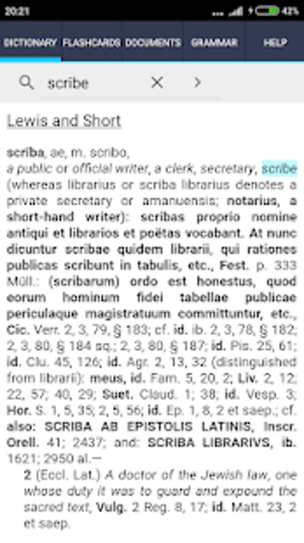Image 2 for Scriba Latin dictionary