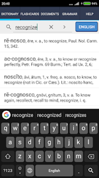 Image 0 for Scriba Latin dictionary