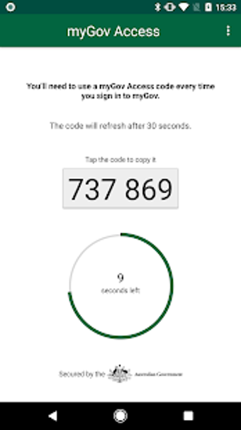 Imagen 0 para myGov Access - code creat…
