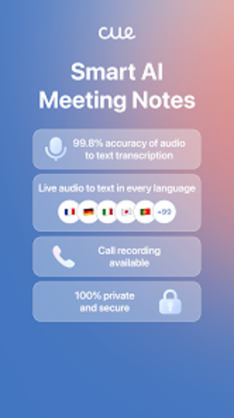 Image 0 for Cue - Smart AI Meeting No…