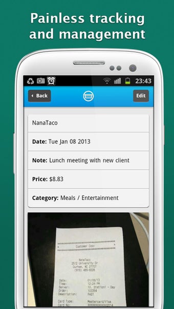 Imagen 2 para Shoeboxed Receipt Tracker