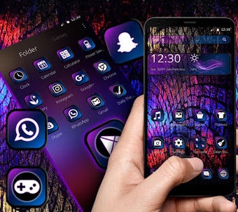 Imagen 0 para Cool Dark Black Purple Th…