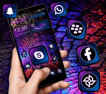 Imagen 1 para Cool Dark Black Purple Th…