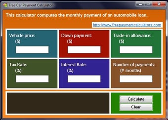 Image 0 for Free Car Payment Calculat…