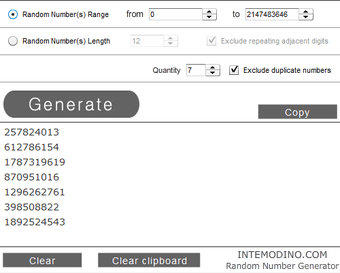 Imagen 0 para Random Number Generator