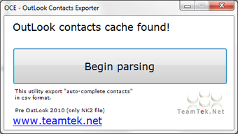 Imagen 0 para Outlook Contacts Exporter