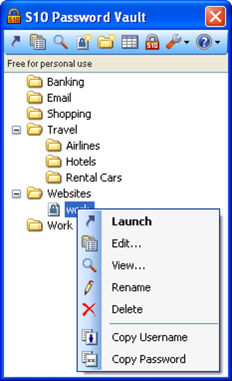 Image 0 for S10 Password Vault Portab…