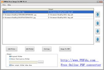 Image 0 for PDFdu Free Image To PDF