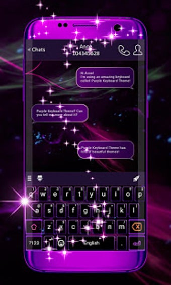 Image 0 for Purple Keyboard Theme