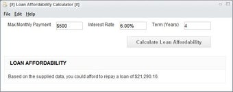 Imagen 0 para Loan Affordability Calcul…