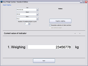 Imagen 0 para Easy Weigh System Standar…