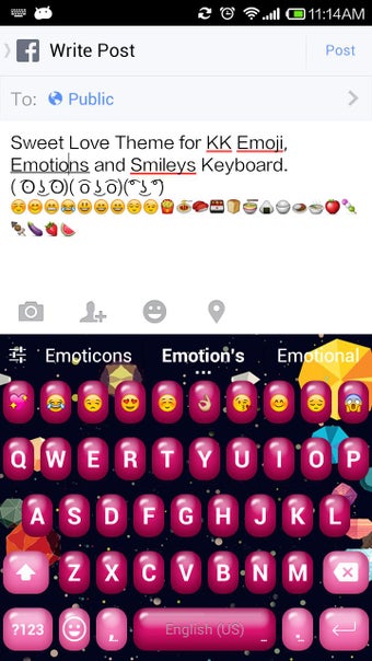 Image 2 for Sweet Love Emoji Keyboard
