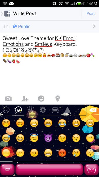 Image 1 for Sweet Love Emoji Keyboard