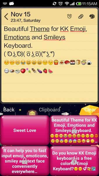 Image 1 for Sweet Love Emoji Keyboard