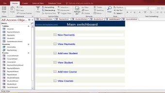 Image 0 for Access Student Database C…