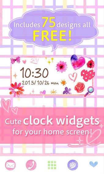 Imagen 3 para Cute Clock Widget 2 FREE