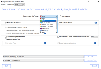 Imagen 0 para Aryson VCF to CSV Convert…