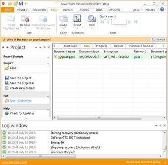 Image 0 for PowerPoint Password Recov…