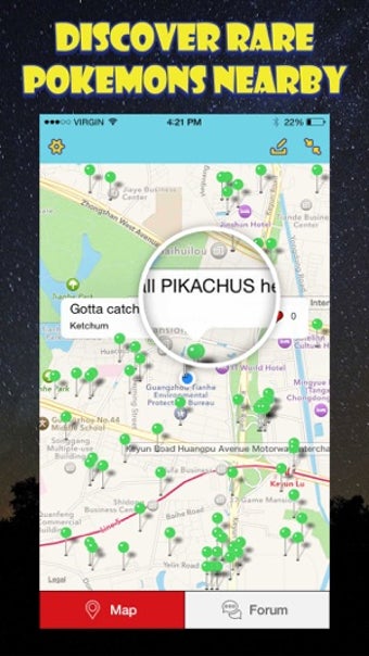 Imagen 1 para Poke Map Finder for Pokem…