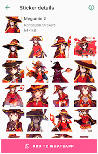 Image 2 for Aqua Konosuba Stickers fo…