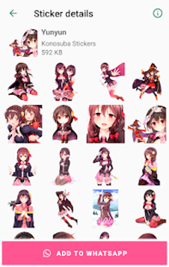 Image 1 for Aqua Konosuba Stickers fo…