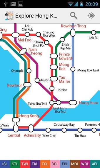 Imagen 1 para Explore Hong Kong MTR map