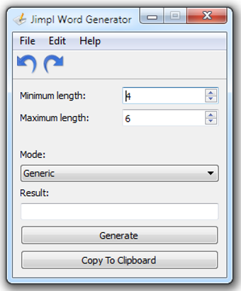 Image 0 for Jimpl Word Generator