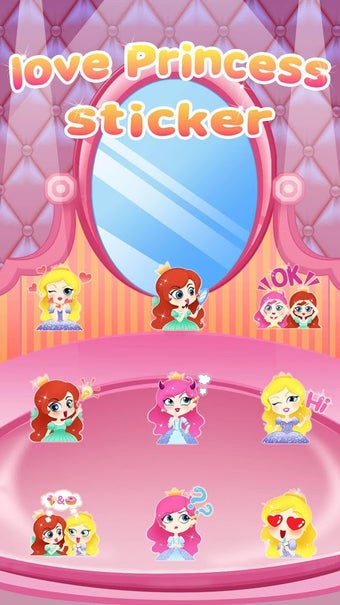 Imagen 2 para Love Princess Sticker for…