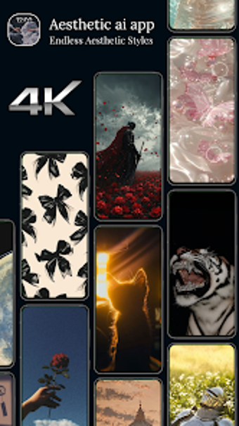 Image 0 for Aesthetic AI Wallpaper 4K