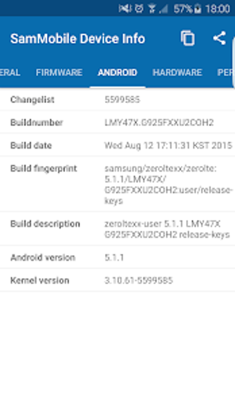 Image 2 for SamMobile Device Info