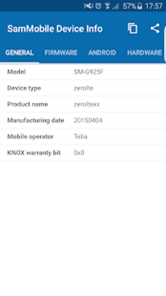 Image 0 for SamMobile Device Info