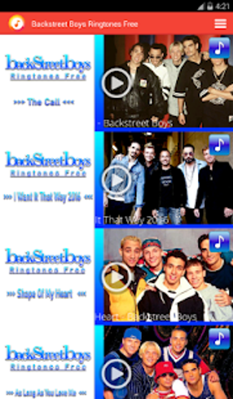 Imagen 0 para Backstreet Boys Ringtones…