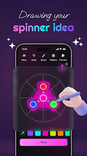 Image 0 for Magic Finger Glow Spinner…