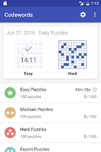 Image 1 for Codeword Puzzles (Crosswo…