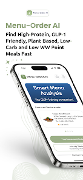 Image 0 for MENU ORDER AI