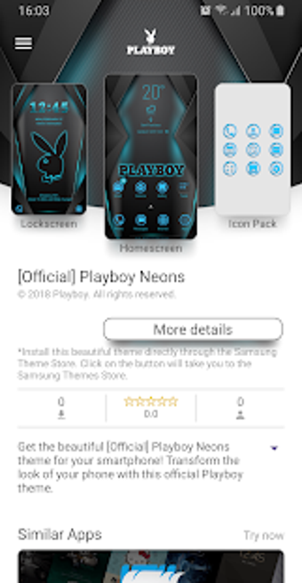 Image 0 for Playboy Neons Theme