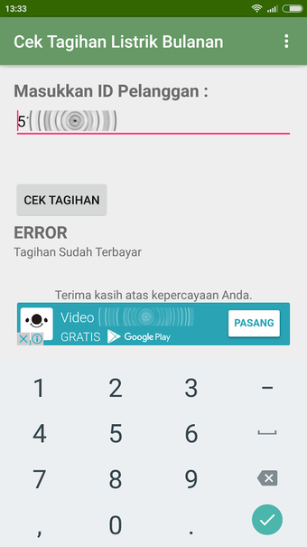 Imagen 0 para Cek Tagihan Listrik Bulan…