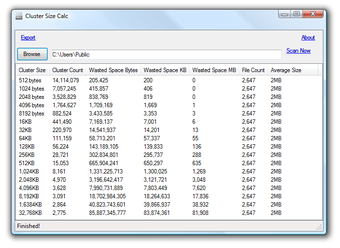 Imagen 0 para Cluster Size Calculator