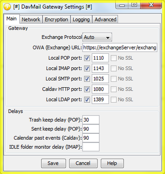 Imagen 0 para DavMail Gateway