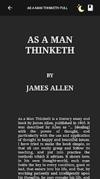 Imagen 1 para As A Man Thinketh - Night…