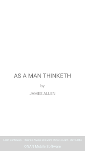 Image 1 for As A Man Thinketh - Night…