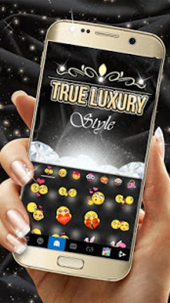 Imagen 1 para Luxury Gold Keyboard Them…