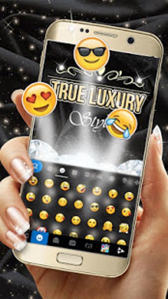 Imagen 3 para Luxury Gold Keyboard Them…